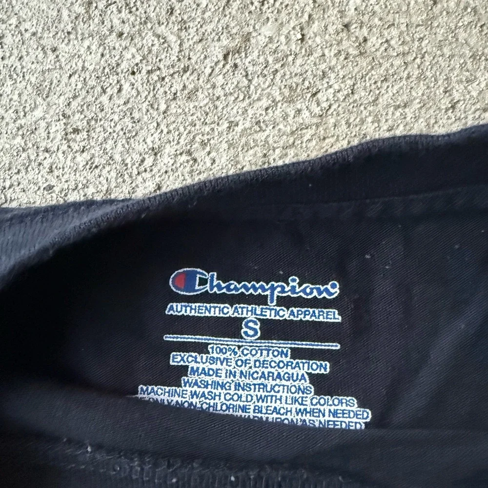 Supreme Champion Chrome Tee Black SS19 Mens Small‎ Graphic T-Shirt